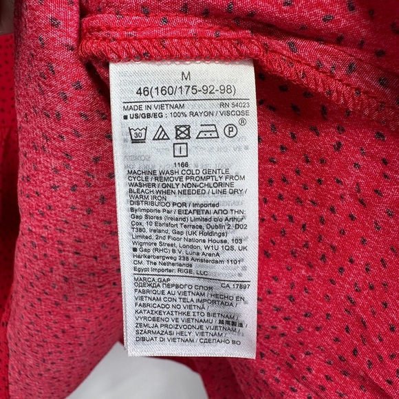 GAP | Print Tiered Top | Long Sleeve Blouse - Picture 3 of 6